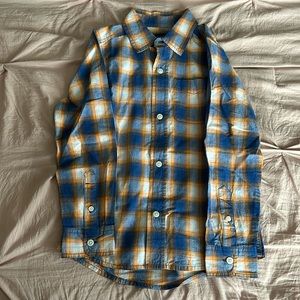 Blue/White/Orange Button down shirt